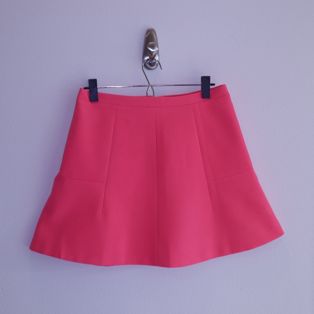 J.Crew Hot Pink Fit and Flare Mini Skirt